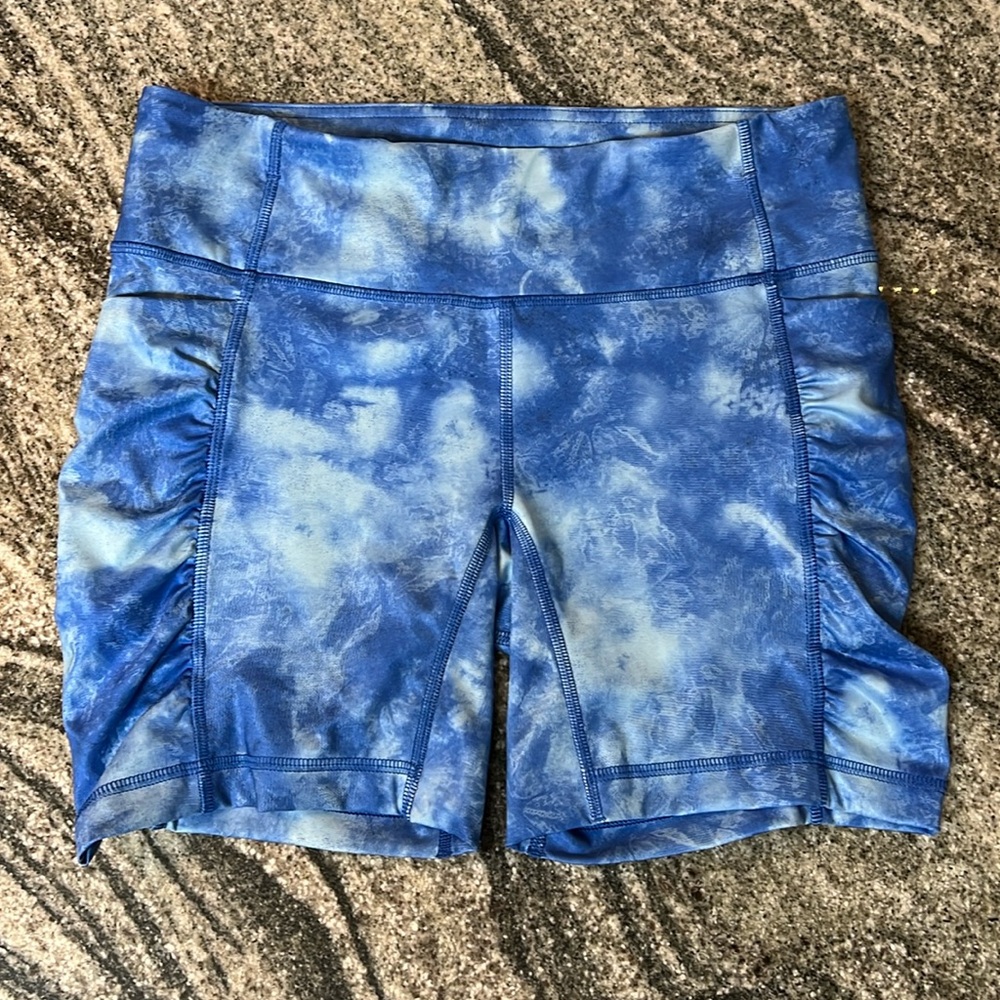 Lululemon Speed Track Short Tidal Trip Pipe Dream Blue Size 8
